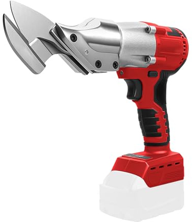 Batteridriven plåtsax kompatibel med Milwaukee M18-batteri, elektrisk sladdlös metallsax, 360° vridbart huvud, max. 2 mm, borstlös elektrisk metallsax batterisax för plåt, PVC (utan batteri)