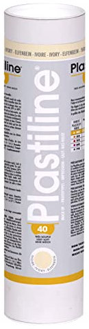 J. Herbin Herbin 1140T - Plastilin für den Modellbau, 1 kg, zum modelieren, HG40, sehr flexibel, 1 Dose, Elfenbein