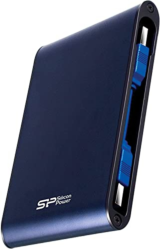 Silicon Power SP Power SP010TBPHDA80S3B Externe Festplatte 1TB (6,4 cm (2,5 Zoll), USB 3.0) blau, Mehrfarbig