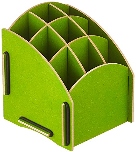 Werkhaus Penbox Tower, Holz/MDF, L 14 x B 12, 250 g, Grün