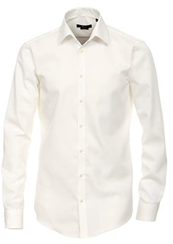 Venti Herren Popeline Hemd unifarben extra Langer Arm 69cm Modern Fit