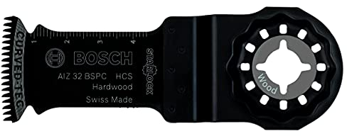 Bosch Professional 1x HCS Tauchsägeblatt AIZ 32 BSPC (für Hartholz, 50 x 32 mm, Zubehör Multifunktionswerkzeug)