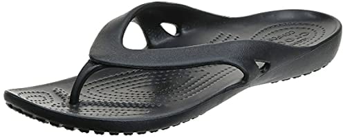 Crocs Donna Kadee II Flip W Infradito, Black, 38/39 EU