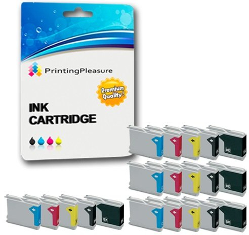 20 Druckerpatronen für Brother DCP-130C 135C 150C 260C 330C 350C 357C 540CN 560CN 750CW 770CW Fax-1355 1360 1460 1560 2840C MFC-235C 240C 440CN 465CN 5460CN | kompatibel zu Brother LC1000 LC970