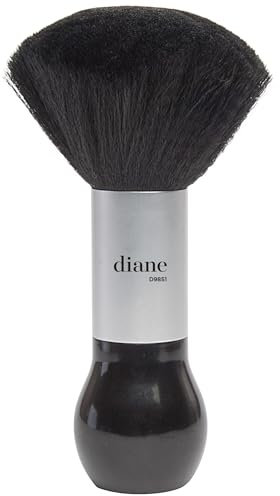 Diane - Plumero de cuello grande, color negro y dorado