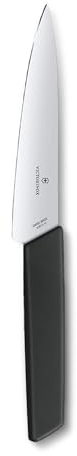 Victorinox Swiss Modern, Paring Knife, Extra Sharp Blade, Straight Edge, 15 cm, Plastic Handle, Stainless Steel, Black