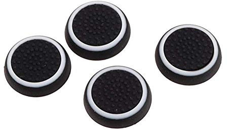 Romote Silicone Thumbsticks Joystick Tappi per / PS4 / Xbox One/Xbox 360 Wireless Controller Ps3 2 Pair/Bianco e Nero