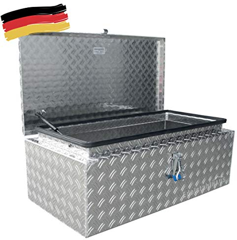 ADE Dachbox 600x400x300 mm aus Alu Riffelblech inkl. Gasdruckdämpfer