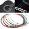 Regenbogen Bunte Gitarrensaiten Für Akustikgitarre, 1 Sätze Mit 6 E-A Langlebige Gitarrensaiten Zum Ersetzen, Geeignet Für Alle Klassischen Gitarren-Folk-Akustikgitarren (6pcs)