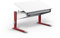Moll Bandit Kinderschreibtisch höhenverstellbar | mitwachsend, ergonomisch & neigbar für aufrechtes Sitzen | ideal für Schulkinder | Schreibtisch weiß (Standard, Rot, 117,2cm x 70,5cm)