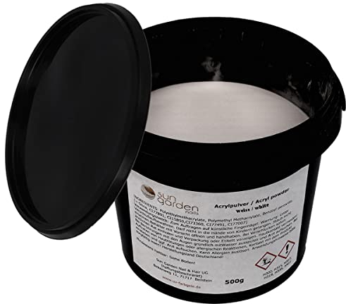 Acryl Pulver White 500 g Acryl-Powder Nail Design Acrylnägel Nagelmodellage Fingernägel Nail Design