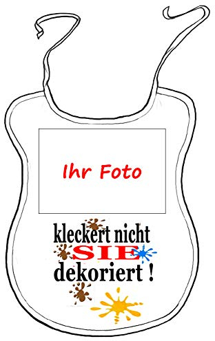 Kleckerlatz Scherz-Latz für Erwachsene Personalisierbar mit Ihrem FOTO