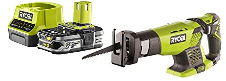 Pack RYOBI Scie sabre 18V One+ R18RS-0-1 Batterie 2.5Ah - 1 Chargeur rapide RC18120-125