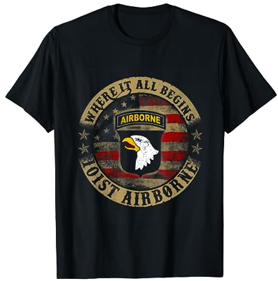 Wo alles beginnt 101. Airborne Army T-Shirt