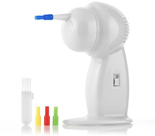 CELLUSTOP - Aspirateur Oreille pour Nettoyer les Oreilles - Nettoyeur oreille électrique- Nettoyage Oreille - Nettoyant Oreilles - 5 Embouts de Remplacement Lavables Silicone - Bebe Enfants Adulte