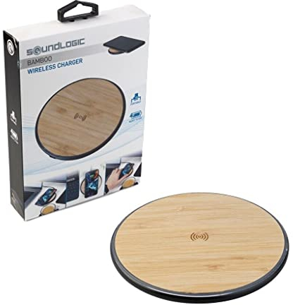 Chargeur sans fil élégant en bambou
