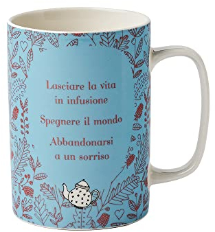NEAVITA Tazza Mug Lezioni di Tè - Azzurra