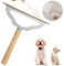V2.0 Large Carpet Rake Pet Hair Remover, Reusable Long Handle Low Pile Carpet Scraper Lint Remover for Cat Hair Removal, Metal Dog Hair Remover Lint Brush, Rugs Couch Furniture Stairs Fabric Shaver