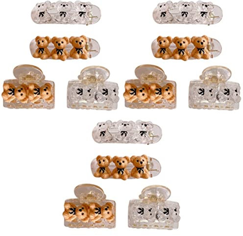 GALPADA 3 Set 4 Pezzi Fermaglio Per Design A Forma Di Orso Fermaglio Per Materiale Morbido Non Per Per Feste Matrimonio E Casual