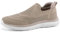 HKR Damen Turnschuhe Leichte Sportschuhe Freizeitschuhe Bequem Slip on Sneakers rutschfest Slipper Soft Walkingshuhe Schlupfschuhe Bronze 36 EU