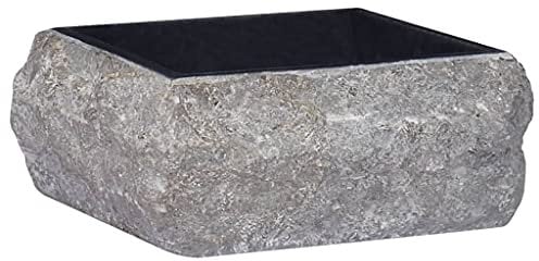 Meuble Set-Lavabo Noir 30x30x13 cm Marbre