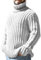 Générique Pull Col Roulé Homme Hiver Chaud Pullover À Manches Longues en Laine Épaisse À Col Roulé Torsadé Côtelé Couleur Unie Chandails Slim Fit Pull Marin Homme
