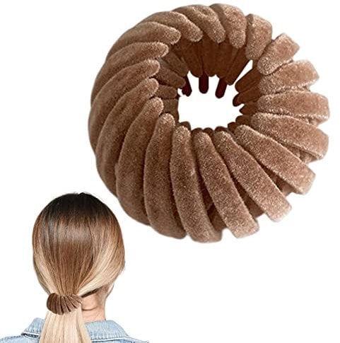 Genikeer Birds Nest Magic Hair Clip, Velvet Expandable Ponytail Holder Hair Claw Clamps, Vintage Bird Nest Hair Clips, Large Hair Bun Ponytail Holders For Long Short Curly Straight Hair