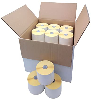 27 Rollen je 400 Thermoetiketten 100x199mm Versandlabel Paketschein Etiketten = 10.800 Stück Versandetiketten DHL 100x200mm permanent Thermodirekt Träger Logistik Pakete Retouren