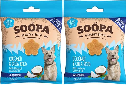 Soopa Coconut & Chia Seed Healthy Bites, 50 g (Pack of 2)