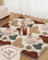 Lambluefly Krabbelmatte Baby Faltbar, Verdickte Krabbeldecke für Baby 180x150cm, Anti Rutsch Matte, Maschinenwaschbare, Spielmatte Baby Faltbar, Baby Play Mat für Laufgitter, Design im Bohème-Stil