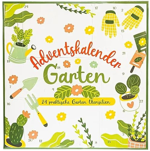 ADVENTSKALENDER GARTEN - Adventskalender für Garten- und Pflanzfreunde, 24 x eine neue Überraschung, inkl. praktischer Tasche