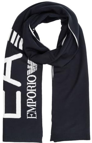 Emporio Armani EA7 Herren Schal Armani Blau, Armani Blue, Medium