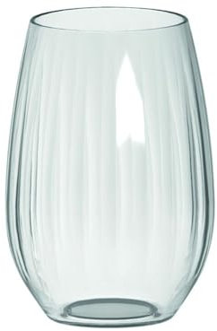 Generico Linea VENEZIA Bicchiere Tumbler 500cc in TRITAN trasparente resistente, infrangibile e riutilizzabile 1 o 6 pezzi (1 pezzo)