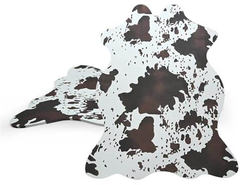 Whemyreat Lot de 50 sets de table jetables en papier avec impression vache, 35 cm, style western, maison de campagne, cowboy occidental, pour la maison, la cuisine, la salle à manger, la décoration de