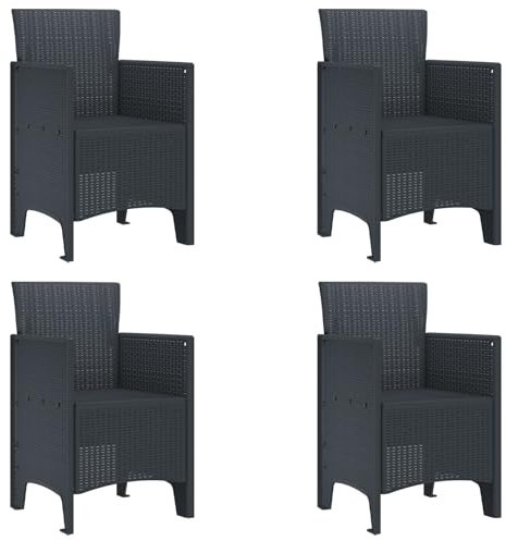 vidaXL Patio-StuhlAußenbestuhlungGartenstühle