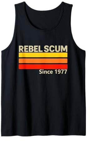 Rebel Scum Since 1977 Classic Retro Iconic Vintage Spruch Tank Top
