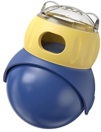 YIGZYCN Pet Treat Dispensing Feeder Pet Puzzle Toy Ball Design Leaking Food Feeding for Dog Mental Stimulation Interactive Dog Wobble Feeder