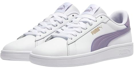 Puma Damen Sneaker Schnürschuh Halbschuh Freizeitschuh Smash 3.0 L, Farbe:Weiß, Schuhgröße:EUR 38, Artikel:-036 puma White/Lilac Luster