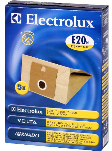 Electrolux 2681041420 sacchetti per aspirapolvere originale n. e 20 N, adatto per serie Elite Z 1600, 1700, 3000