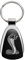Ford Mustang Shelby Cobra Black Tear Drop Key Chain