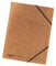 Original Falken 5er Pack Premium Eckspanner-Mappe. Made in Germany. Aus extra starkem Colorspan-Karton DIN A4 mit 2 Gummizügen braun Sammelmappe Dokumentenmappe ideal für Büro und Schule