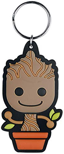 Marvel Guardians of The Galaxy Schlüsselanhänger aus Kunststoff, Baby Groot, 6 cm, von Pyramid International