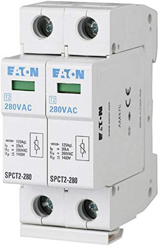 Eaton 167594 Parafoudre enfichable, 2P, 280 VAC, 2 x 20ka
