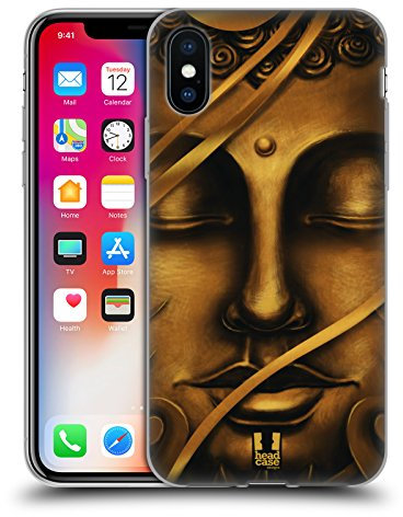 Head Case Designs Buda De Oro De Bangkok Buda Carcasa de Gel de Silicona Compatible con Apple iPhone X/iPhone XS