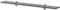 vidaXL Wand Regal Glasregal Glasboden Glasablage Badregal Schwarz 80x20 cm 8 mm