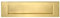 Letter Box Plate Satin Brass, Overall 12 x 4 with Bolt Centres 268 mm, House of Brass, L03C-SB