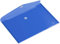 Europel Lot de 10 Enveloppes Porte-document, Taille A4, Pochette Porte document avec fermeture auto-agrippante, Bleu transparent, Pour la maison, bureaux, école, Support de document, Format paysage