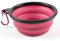 PhoneNatic 60014768 Ciotola pieghevole in silicone per cani e gatti con moschettone, XL, rosa, 1000 ml