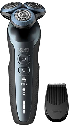 Philips Norelco 6880/81 - Rasoio elettrico ricaricabile a secco/umido 6800, con attacco trimmer
