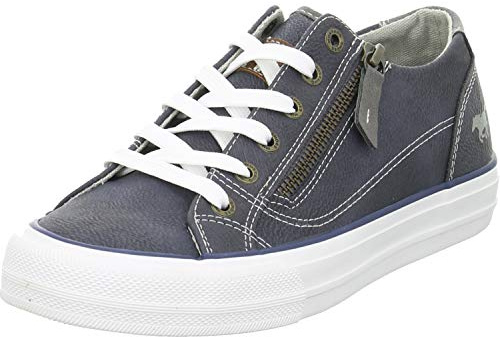 MUSTANG Shoes Sneaker in Übergrößen Blau 1272-305-800 große Damenschuhe, Größe:43